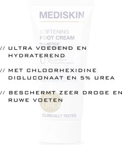 Mediskin Softening Foot Cream - Voetencreme - Voor (Extreem) Droge Voeten - Vermindert Huidirritaties/Roodheid/Jeuk - Rijk Aan Ureum -Manicure En Pedicure 1009x1200