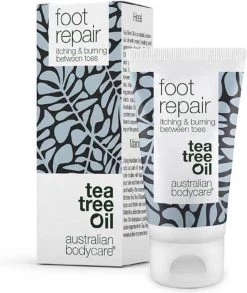 Australian Bodycare Foot Repair 50 Ml - Verzachtende Gel Tegen Jeuk, Branderig Gevoel En Rode Huid Tussen De Tenen Met Tea Tree Olie - Ondersteunt Het Herstellend Vermogen Van De Huid - Gebruik Voor De Verzorging Van Je Huid Bij Voetschimmel -Manicure En Pedicure 1011x1200