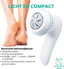 Forgoods Elektrische Eelt Verwijderaar Met Stofzuigsysteem - Eeltverwijderaar - USB Oplaadbaar - Krachtigste Motor Op De Markt - IPX7 Waterbestendig - Voetvijl - Inclusief Adapter - Extra 2 Sets Vijlschijven - Model 2023 -Manicure En Pedicure 1100x1200