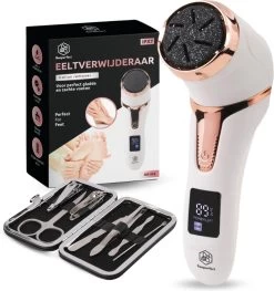 Beeperfect® Elektrische Eeltverwijderaar Met Stofzuigsysteem - Voetvijl - Eeltvijl - IPX7 Waterdicht - Gratis Pedicure Set