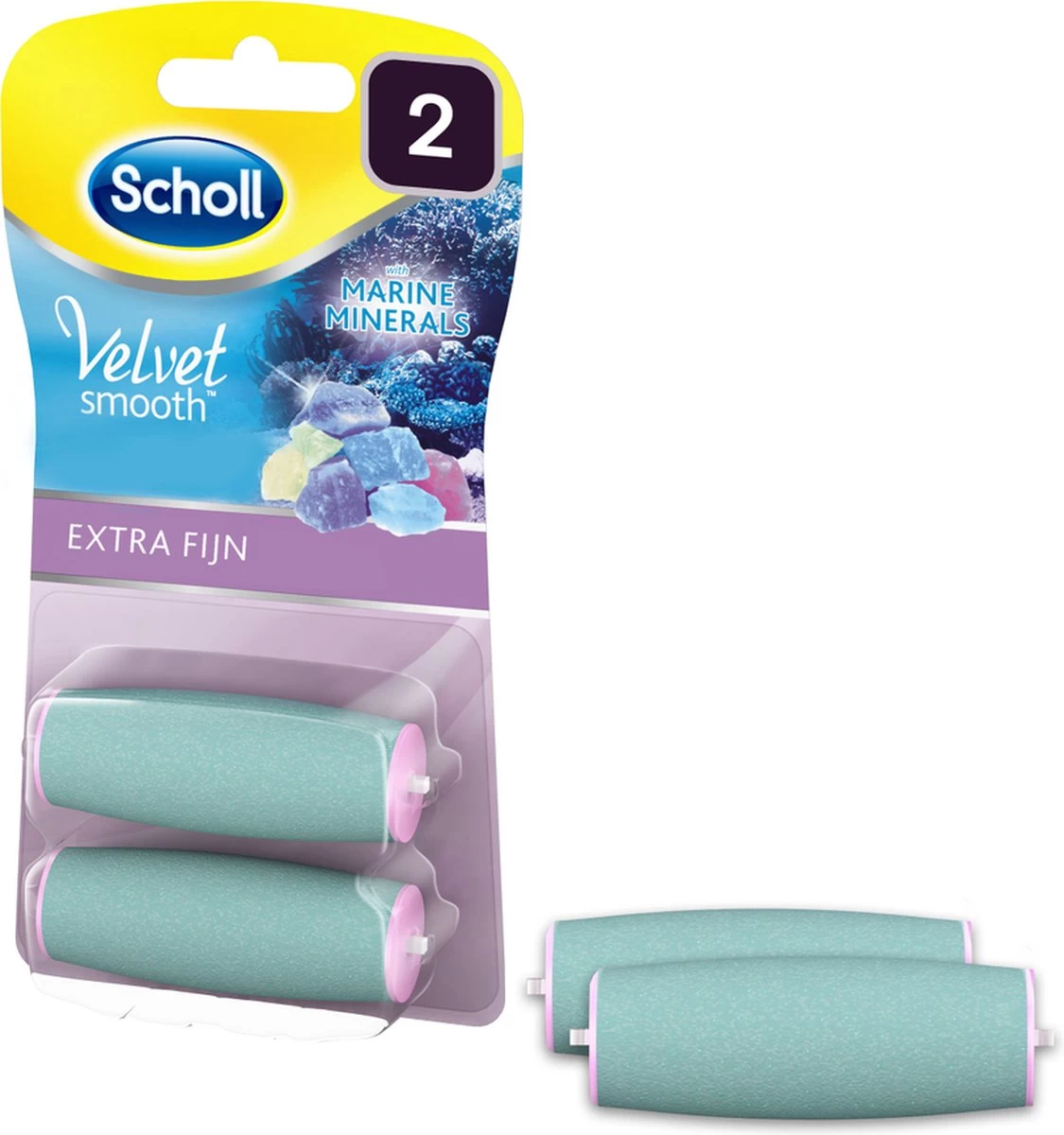 Scholl Velvet Smooth - Navulling Eeltverwijderaar - Extra Fijn - Voetvijl - 2 Stuks 2 Scholl Velvet Smooth - Navulling Eeltverwijderaar - Extra Fijn - Voetvijl - 2 Stuks - Afbeelding 2