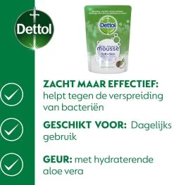 Dettol Handzeep Zachte Mousse - Antibacterieel - Navulling Magic Foam - Aloe Vera & Coco - 200 Ml -Manicure En Pedicure 1125x1200 3