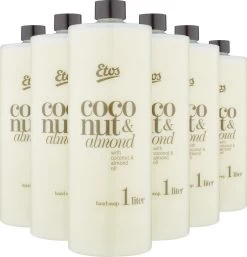 Etos Handzeep - Kokos & Almond - Navulling - 6x1L - Voordeelverpakking