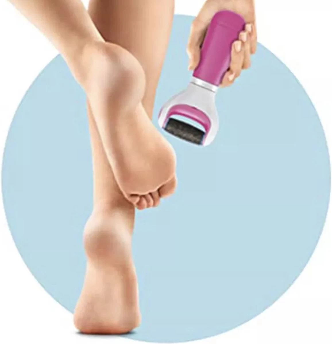 Scholl Velvet Smooth - Elektrische Eeltvijl - Blauw - 1 Stuk 7 Scholl Velvet Smooth - Elektrische Eeltvijl - Blauw - 1 Stuk - Afbeelding 7