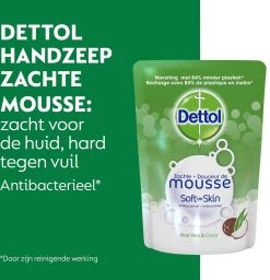 Dettol Handzeep Zachte Mousse - Antibacterieel - Navulling Magic Foam - Aloe Vera & Coco - 200 Ml -Manicure En Pedicure 1157x1200