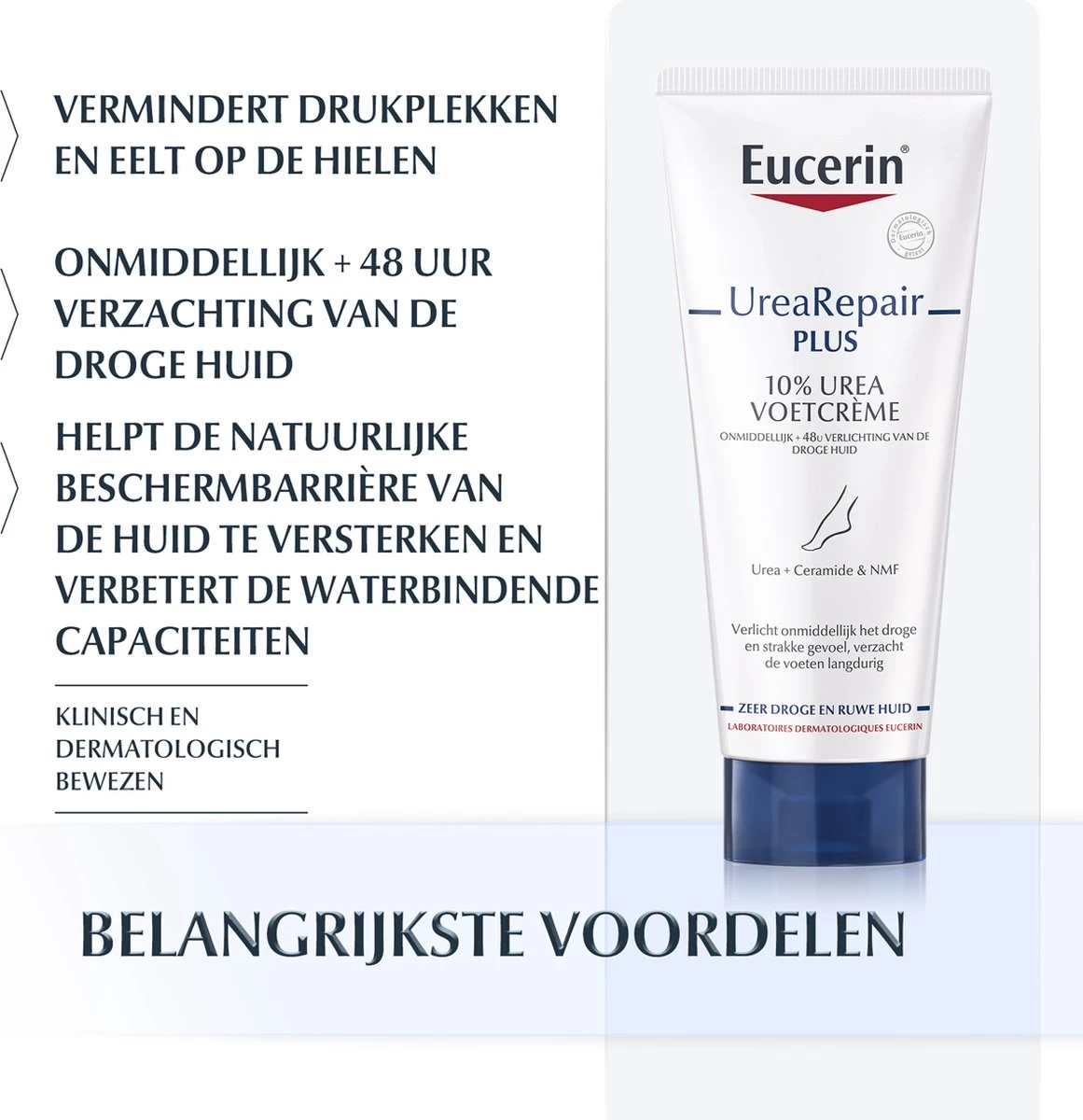 Eucerin UreaRepair PLUS Voetcreme 10% Urea Voetcrème - 100 Ml 3 Eucerin UreaRepair PLUS Voetcreme 10% Urea Voetcrème - 100 Ml - Afbeelding 3