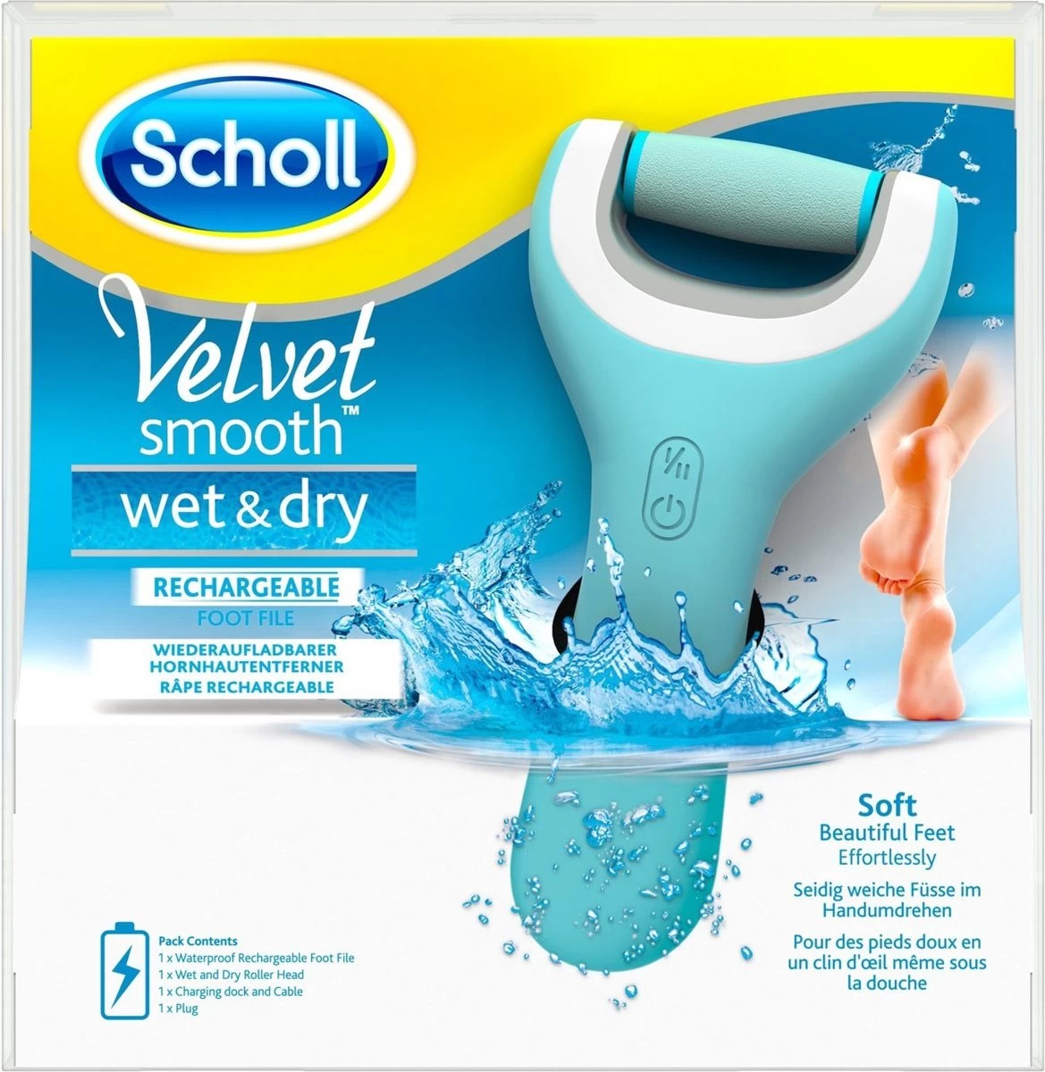 Scholl Velvet Smooth Voetvijl Wet & Dry - Starter - 1 Stuk 1 Scholl Velvet Smooth Voetvijl Wet & Dry - Starter - 1 Stuk