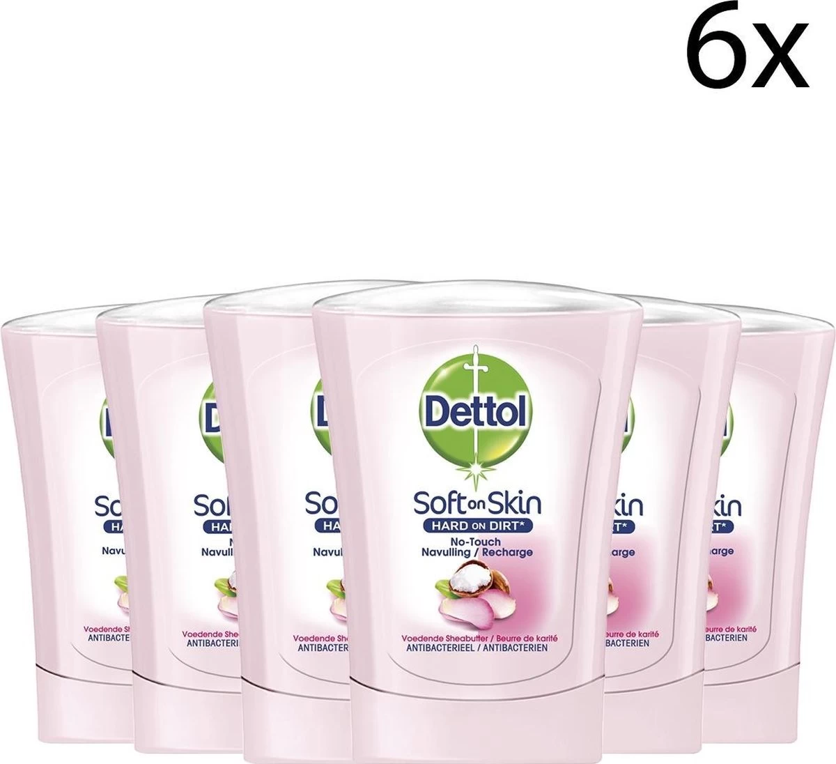 Dettol - Handzeep - No Touch Navulling - Galamboter - 250ml X6 1 Dettol - Handzeep - No Touch Navulling - Galamboter - 250ml X6