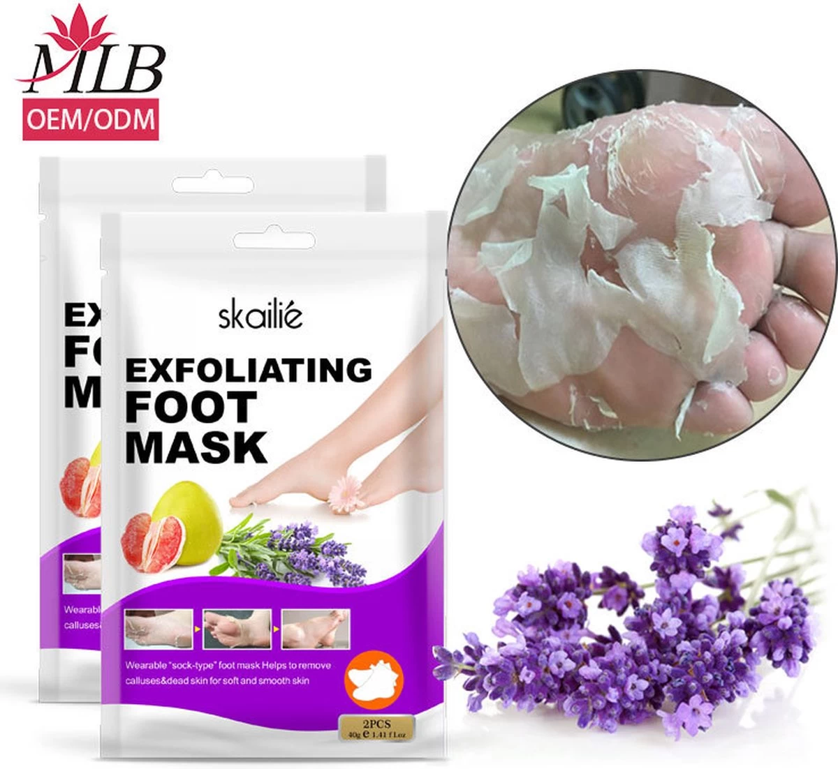 Eeltsokken - Voetmasker - Eeltsokken Voeten - Eelt Verwijderaar - Heerlijk Zachte Voeten - 4 Stuks 2 Eeltsokken - Voetmasker - Eeltsokken Voeten - Eelt Verwijderaar - Heerlijk Zachte Voeten - 4 Stuks - Afbeelding 2