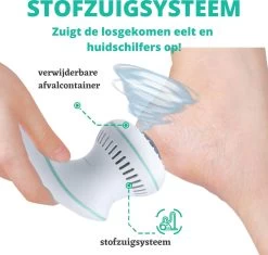 Forgoods Elektrische Eelt Verwijderaar Met Stofzuigsysteem - Eeltverwijderaar - USB Oplaadbaar - Krachtigste Motor Op De Markt - IPX7 Waterbestendig - Voetvijl - Inclusief Adapter - Extra 2 Sets Vijlschijven - Model 2023 -Manicure En Pedicure 1200x1144