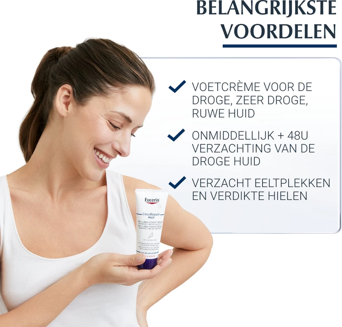 Eucerin UreaRepair PLUS Voetcreme 10% Urea Voetcrème - 100 Ml 2 Eucerin UreaRepair PLUS Voetcreme 10% Urea Voetcrème - 100 Ml - Afbeelding 2