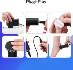 LifeWise Elektrische Eelt Verwijderaar - Voetvijl - 60 Vervangbare Schuurpads - Netstroom Adapter -Manicure En Pedicure 1200x1153 2