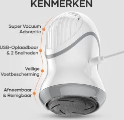 MW® Elektrische Eeltverwijderaar - Voetvijl - Eelt Verwijderaar - Elektrische Vijl - 3 Vijlschijven -Manicure En Pedicure 1200x1154