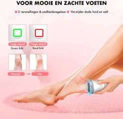 DynaBright Elektrische Eeltverwijderaar Met Stofzuigsysteem - Inc. 3 Vlijlschijven - 2 Standen - Voetvijl - Eeltvijl - Eelt Verwijderaar -USB Oplaadbaar - Geïntegreerde Zuigfunctie -Manicure En Pedicure 1200x1163 1