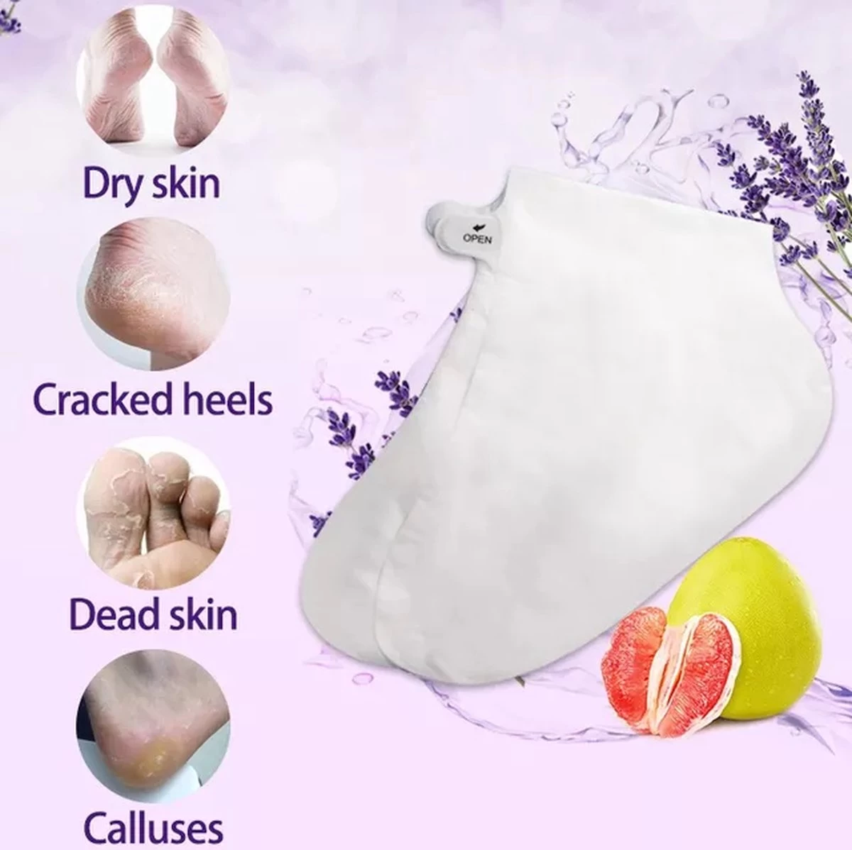 Eeltsokken - Voetmasker - Eeltsokken Voeten - Eelt Verwijderaar - Heerlijk Zachte Voeten - 4 Stuks 4 Eeltsokken - Voetmasker - Eeltsokken Voeten - Eelt Verwijderaar - Heerlijk Zachte Voeten - 4 Stuks - Afbeelding 4