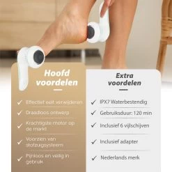 Vibrix® 2.0 Set Elektrische Eelt Verwijderaar Met Stofzuigsysteem - Krachtigste Motor Op De Markt - USB Oplaadbaar - Voetvijl -Manicure En Pedicure 1200x1200 104