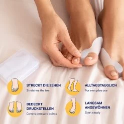 PURAVA® [6x] Hallux Valgus Teen Spreider - Inclusief Hygiënische Transportbox - Optimaal Comfort - BPA Vrij - Universele Maat -Manicure En Pedicure 1200x1200 117