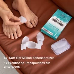 PURAVA® [6x] Hallux Valgus Teen Spreider - Inclusief Hygiënische Transportbox - Optimaal Comfort - BPA Vrij - Universele Maat -Manicure En Pedicure 1200x1200 119