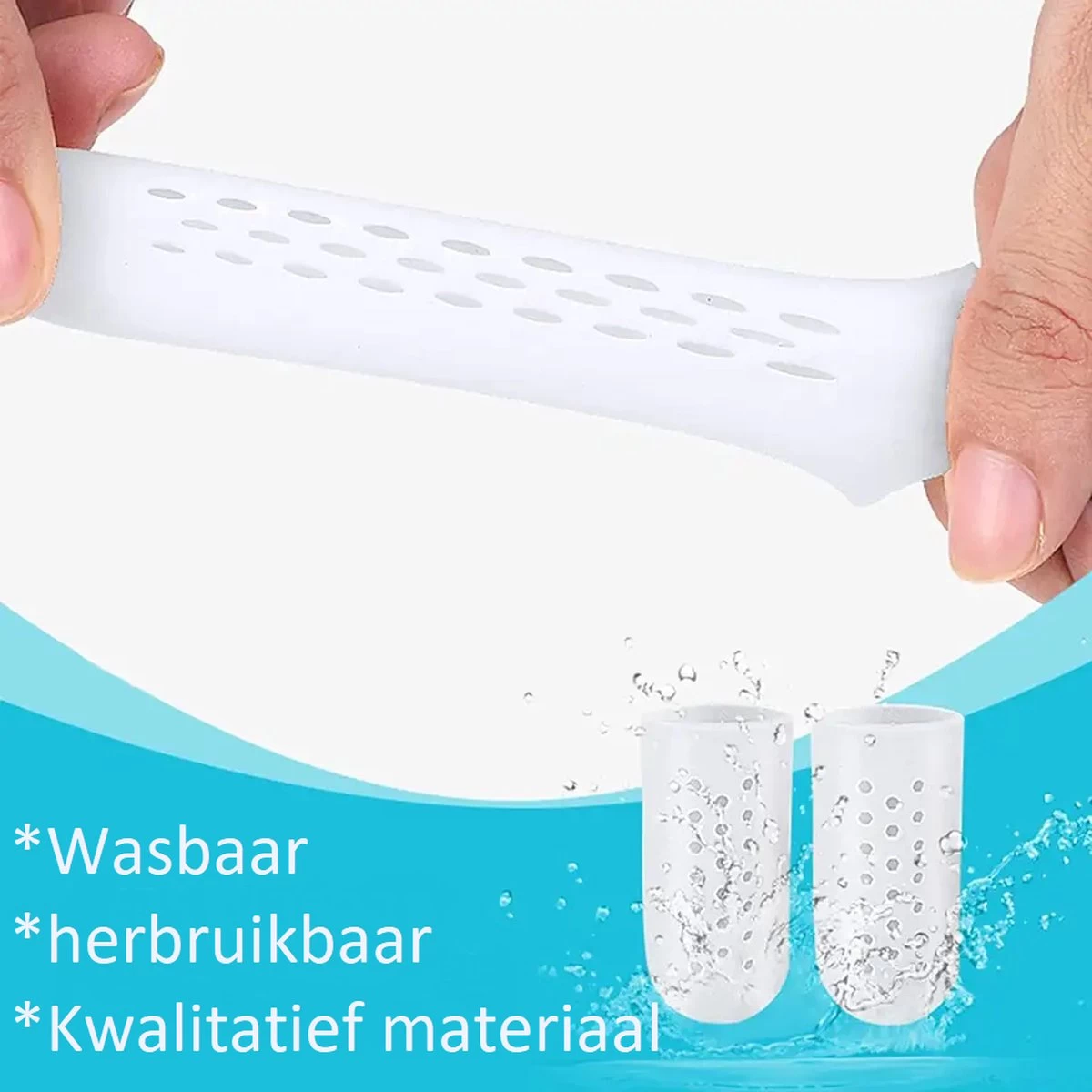 Teenbeschermer - Teenbeschermers Siliconen - Teenbeschermer Kleine Teen - Teenbeschermer Grote Teen - Teenkap - Teenspreider - Er Worden 3 Paar Geleverd - S,M,L - Wit 5 Teenbeschermer - Teenbeschermers Siliconen - Teenbeschermer Kleine Teen - Teenbeschermer Grote Teen - Teenkap - Teenspreider - Er Worden 3 Paar Geleverd - S,M,L - Wit - Afbeelding 5