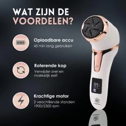 Beeperfect® Elektrische Eeltverwijderaar Met Stofzuigsysteem - Voetvijl - Eeltvijl - IPX7 Waterdicht - Gratis Pedicure Set -Manicure En Pedicure 1200x1200 152