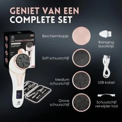 Beeperfect® Elektrische Eeltverwijderaar Met Stofzuigsysteem - Voetvijl - Eeltvijl - IPX7 Waterdicht - Gratis Pedicure Set -Manicure En Pedicure 1200x1200 156