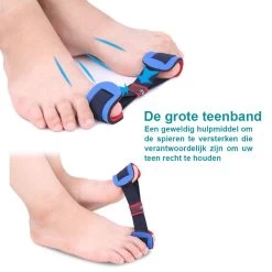 {Feetz} Hallux Valgus Bunion Protector & Corrector - SET VAN 8 STUKS – Voetverzorging & Teenspreider Teenspalk – Voorvoetzolen Siliconen Set Ter Correctie Van Tenenstand. Inclusief Teenband & Massagebal Voor Spierversterkende Oefeningen -Manicure En Pedicure 1200x1200 196