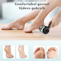 TTC - Elektrische Eeltverwijderaar - Stofzuigfunctie - 3 Snelheden - Inclusief 3 Vijlschijven & Borstel USB-Oplaadbaar -- Voetverzorging - Voetvijl Elektrisch - Pedicureset Elektrisch Voeten -Moederdag -Manicure En Pedicure 1200x1200 200