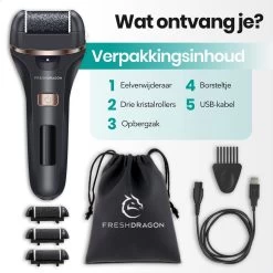 FreshDragon Elektrische Eelt Verwijderaar - Voetvijl - Inclusief 3 Rollers - Oplaadbaar -Manicure En Pedicure 1200x1200 207
