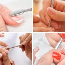 3 Delige Nagelriem Knipper Set - Cuticle Pusher Duwer Verwijderaar Trimmer Mesje - Bokkenpootje Nagels -Manicure En Pedicure 1200x1200 22