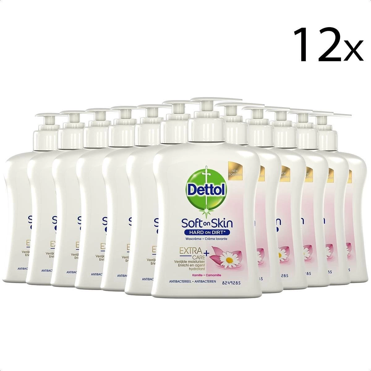 Dettol - Handzeep - Extra Care Gevoelige En Normale Huid - Lotus & Kamille - 250ml X12 1 Dettol - Handzeep - Extra Care Gevoelige En Normale Huid - Lotus & Kamille - 250ml X12