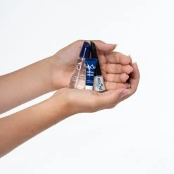 Herome 3 In 1 Manicure Nagelverzorging Set Blauw – Nagelset Voor Beschadigde Nagels - Nagelverharder, Nagellakremover En Nagelriemcreme - Set Van 3 -Manicure En Pedicure 1200x1200