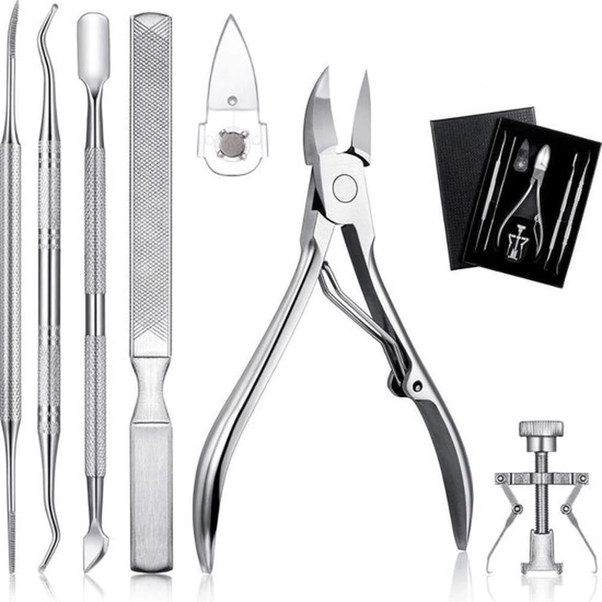 7-Delige Pedicure Set - Nagelverzorging - Nagelset - Ingegroeide Teennagel - Nagelknipper - Nail Clippers - Ingrown Toenail 13 7-Delige Pedicure Set - Nagelverzorging - Nagelset - Ingegroeide Teennagel - Nagelknipper - Nail Clippers - Ingrown Toenail - Afbeelding 13