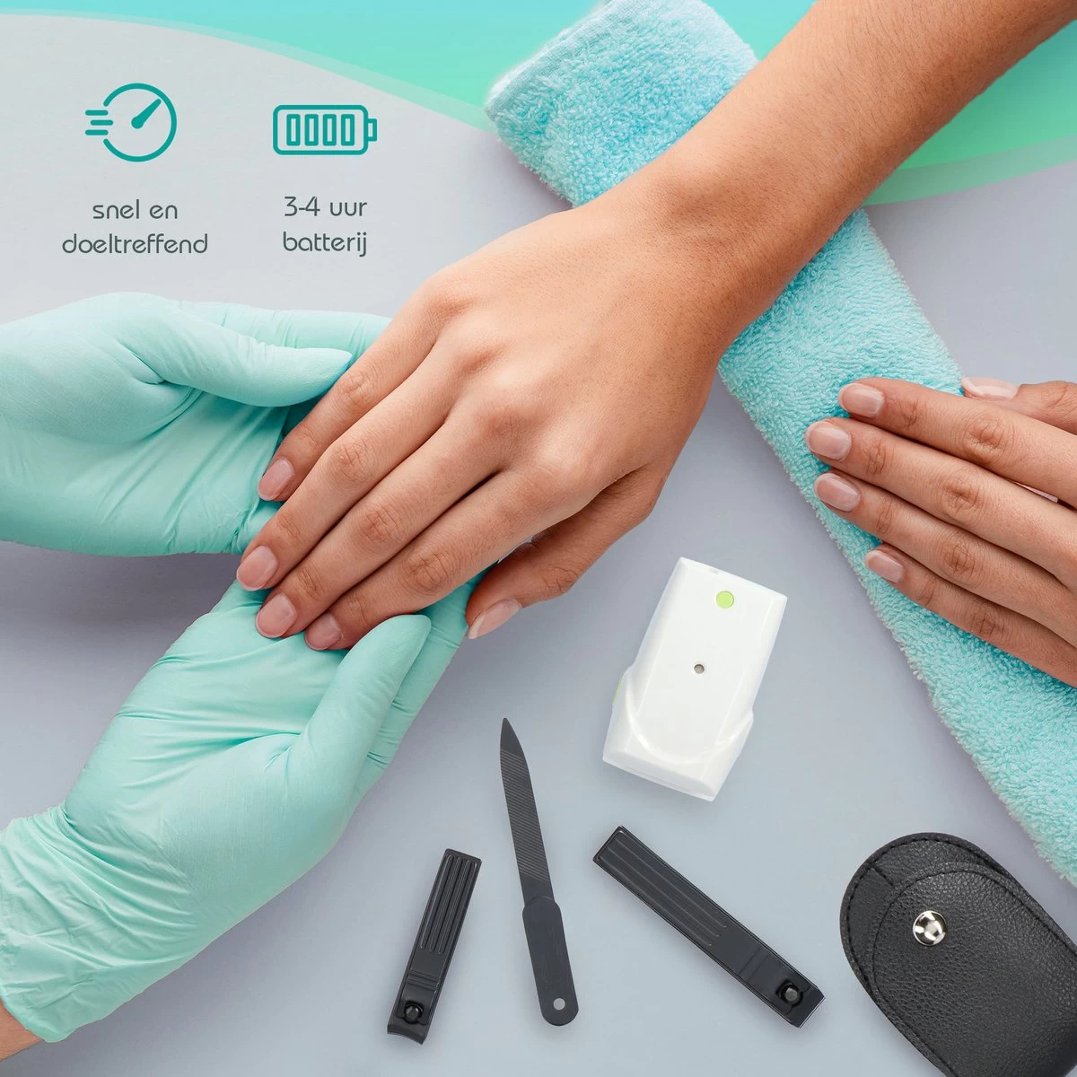 Anti Schimmelnagel Zelf-laserapparaat Incl. Pedicure Set 7 Anti Schimmelnagel Zelf-laserapparaat Incl. Pedicure Set - Afbeelding 7