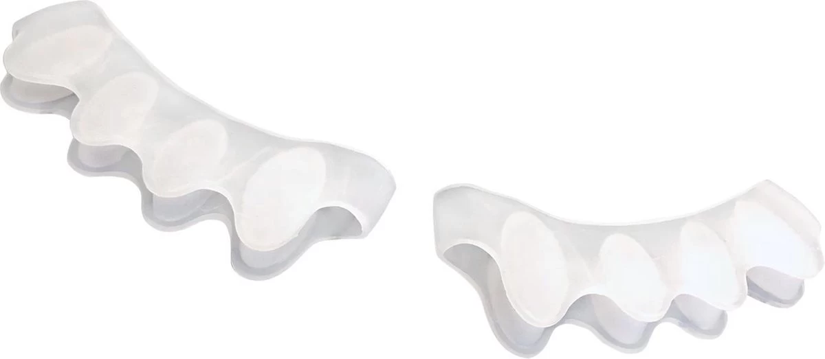 Scarlet Health | Teenspreider "Spreader III"; 1 Paar (2 Stuks) Gelhouder Van Zachte Siliconen; 5-teen Spreider Voor Hallux Valgus, Hamertenen, Kogelvormige Tenen. Vaandel 3 Scarlet Health | Teenspreider "Spreader III"; 1 Paar (2 Stuks) Gelhouder Van Zachte Siliconen; 5-teen Spreider Voor Hallux Valgus, Hamertenen, Kogelvormige Tenen. Vaandel - Afbeelding 3