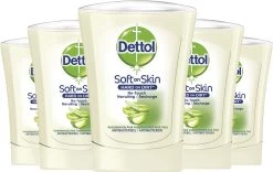 Dettol - Handzeep - No Touch Navulling - Antibacterieel - Aloe Vera - 250 Ml X5