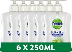 Dettol - Handzeep - Antibacterieel - Verzachtend - Aloë Vera - 6 X 250 Ml -Manicure En Pedicure 1200x870