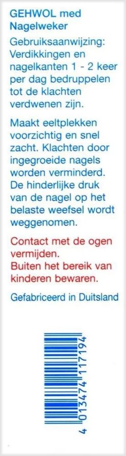 Gehwol Nagelweker - Voor Zachte Nagelriemen - 15ml -Manicure En Pedicure 331x1200