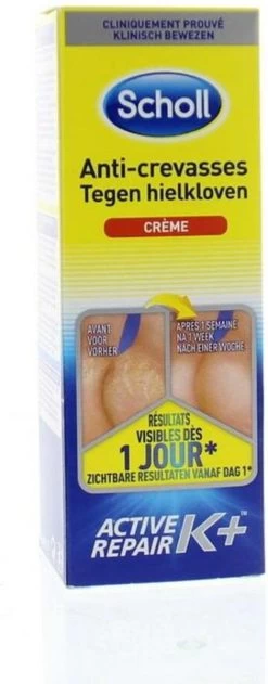 Scholl Klovenzalf - K+ Creme - Voor Hielkloven En Ruwe, Droge Huid -Manicure En Pedicure 470x1200