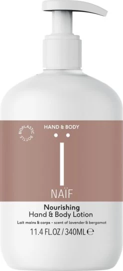 Naïf Verzorgende Handlotion – Plasticvrij – Handverzorging - 340ml - Met Natuurlijke Ingrediënten