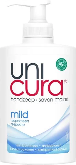 Unicura Mild Antibacteriële Vloeibare Handzeep - 6 X 250 Ml - Voordeelverpakking -Manicure En Pedicure 554x1200