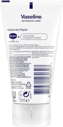 Vaseline® Vaseline Handcreme Advanced Repair - 6 X 75 Ml - Voordeelverpakking -Manicure En Pedicure 596x1200 1