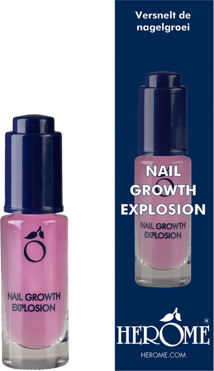 Herome Nagelserum Groeiserum Nail Growth Explosion - Rijk Aan Silicum, Hydrateert De Nagels - Stimuleert Gezonde Nagelgroei - 7ml. 1 Herome Nagelserum Groeiserum Nail Growth Explosion - Rijk Aan Silicum, Hydrateert De Nagels - Stimuleert Gezonde Nagelgroei - 7ml.
