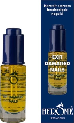 Herome Exit Damaged Nails Nagelolie – Amandelolie Met Vitamines En Mineralen Verbetert En Herstelt De Nagels - 7 Ml. -Manicure En Pedicure 721x1200