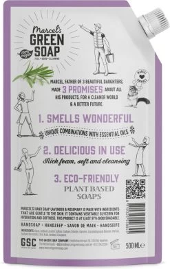 Marcel's Green Soap Handzeep Navulling Lavendel & Rosemarijn - 500 Ml -Manicure En Pedicure 756x1200