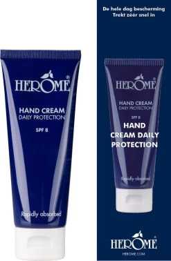 Herome Handcreme - Daily Protection SPF 8 - Voor De Dagelijkse Verzorging, Beschermend En Trekt Snel In - 75ml.
