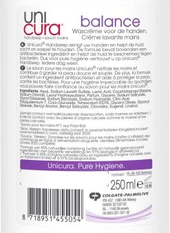 Unicura Balans Antibacteriële Vloeibare Handzeep - 6 X 250 Ml - Voordeelverpakking -Manicure En Pedicure 876x1200 1