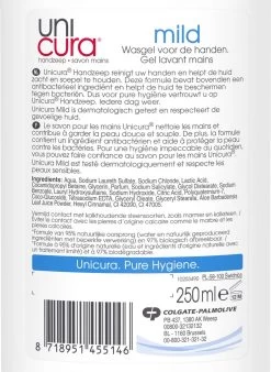 Unicura Mild Antibacteriële Vloeibare Handzeep - 6 X 250 Ml - Voordeelverpakking -Manicure En Pedicure 876x1200