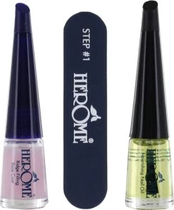 Herome 3 In 1 Manicure Nagelverzorging Set (Nail Essentials Geel) – Nagelset Voor Droge En Geribbelde Nagels – Base Coat, Vijl En Voedende Nagelolie – Voor Egale En Flexibele Nagels -Manicure En Pedicure 995x1200