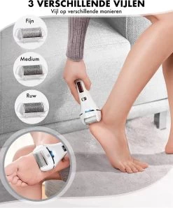 DynaBright Elektrische Eelt Verwijderaar - LED Verlichting - Voetvijl - Inclusief 3 Rollers - Oplaadbaar 13 DynaBright Elektrische Eelt Verwijderaar - LED Verlichting - Voetvijl - Inclusief 3 Rollers - Oplaadbaar -Manicure En Pedicure 996x1200