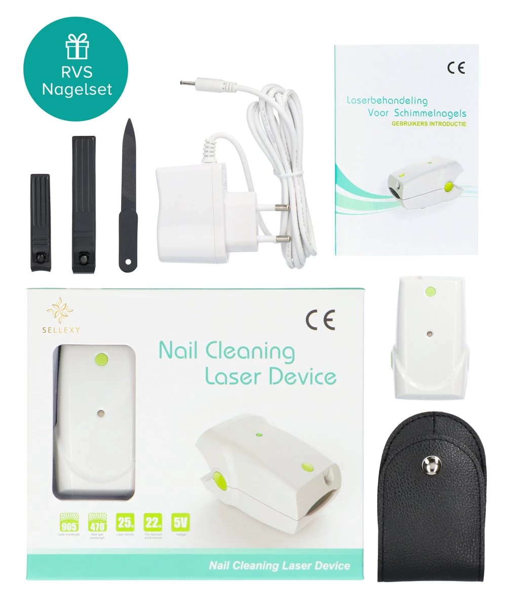 Anti Schimmelnagel Zelf-laserapparaat Incl. Pedicure Set 9 Anti Schimmelnagel Zelf-laserapparaat Incl. Pedicure Set - Afbeelding 9